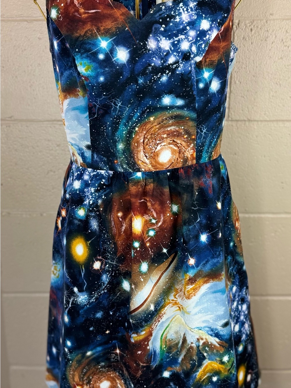 ModCloth Galaxy Print Sleeveless Skater Dress in Medium - Picture 7 of 17